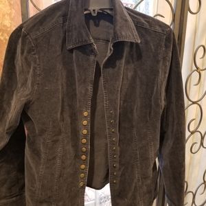 C LIVE a LITTLE blue shirt  jacket Size M